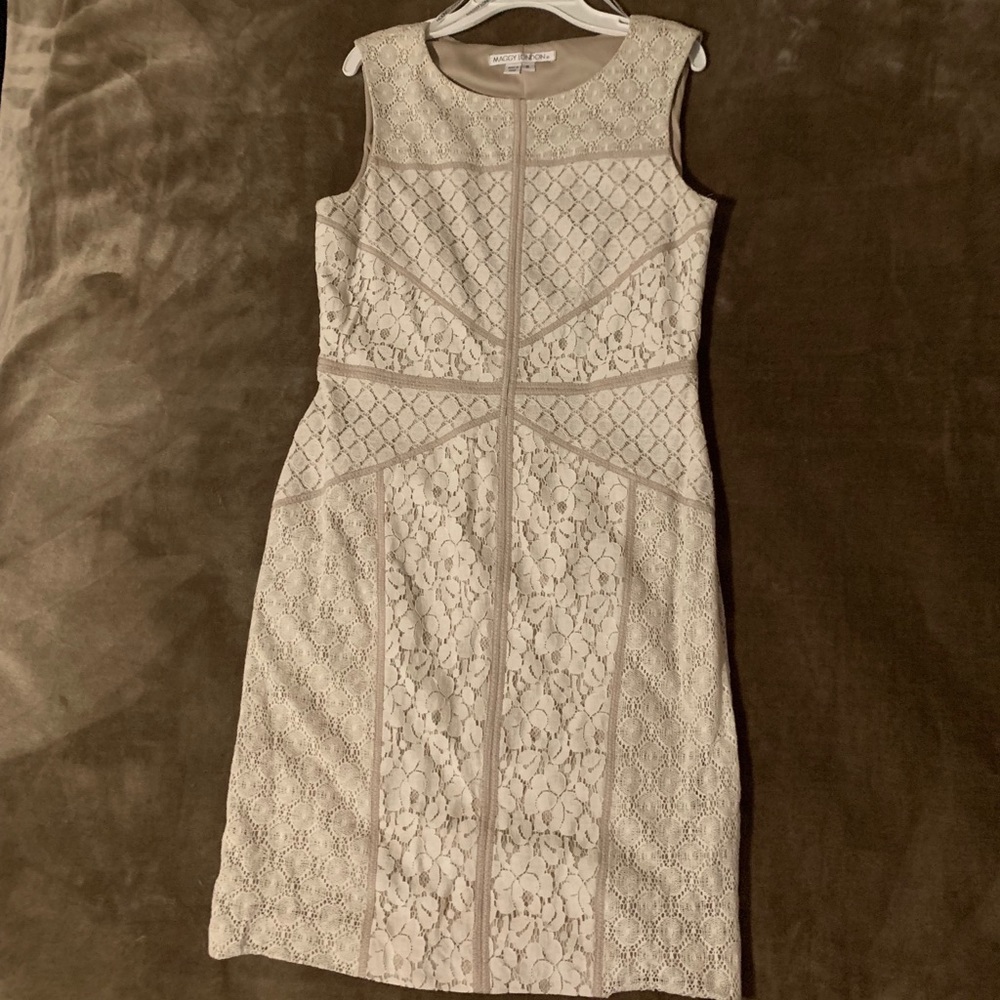 Beige / Cream Formal Dress